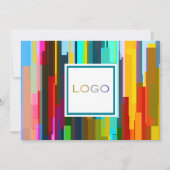 パーソナライズされたロ企業のゴと署名カード 招待状 (正面)