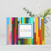 パーソナライズされたロ企業のゴと署名カード 招待状 (スタンド正面)