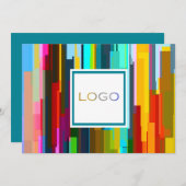 パーソナライズされたロ企業のゴと署名カード 招待状 (正面/裏面)