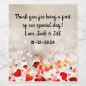 パーソナライズされたワインボトルのラベル ワインラベル (シングルラベル)