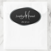 パーソナライズされたワインラベルをカスタマイズ 楕円形シール (バッグ)