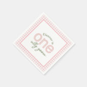 「パーソナライズされたワンガ間抜けース」誕生日 スタンダードカクテルナプキン (角)