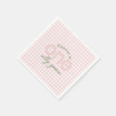 「パーソナライズされたワンガ間抜けース」誕生日 スタンダードカクテルナプキン (角)