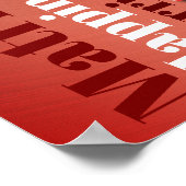 パーソナライズされたワードアー結婚ト40周年 ポスター (角)