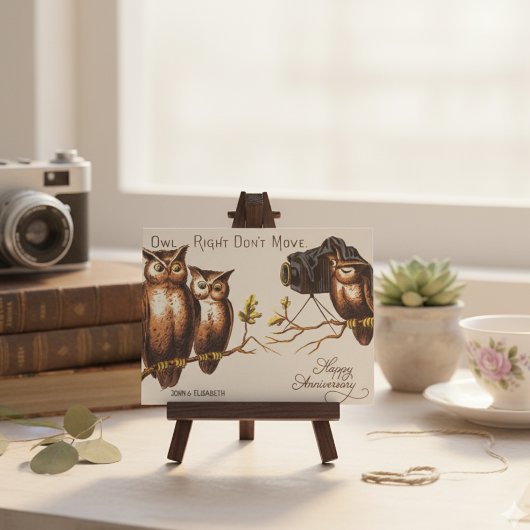 パーソナライズされたヴィンテージおもしろいは記念日を祝う シーズンポストカード