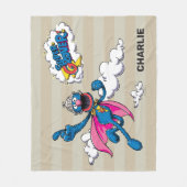 パーソナライズされたヴィンテージすごい開発者 フリースブランケット (正面)