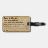 パーソナライズされたヴィンテージのラゲッジタグ ラゲッジタグ (裏面横)