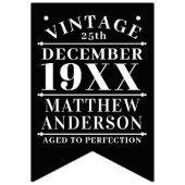 パーソナライズされたヴィンテージの完成度の低下 バンティングフラッグ (第3の旗)