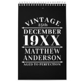 パーソナライズされたヴィンテージの熟達 カレンダー (カバー)