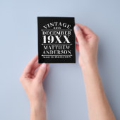 パーソナライズされたヴィンテージの熟達 チラシ (手)