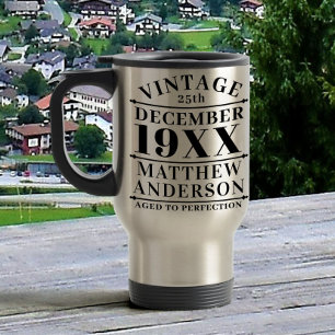 パーソナライズされたヴィンテージの熟達 トラベルマグ