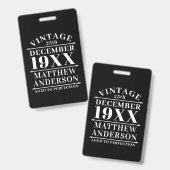 パーソナライズされたヴィンテージの熟達 バッジ (表裏)