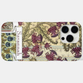 パーソナライズされたヴィンテージアザミ花柄iphone Case-Mate iPhoneケース (裏面 (横))