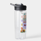 パーソナライズされたヴィンテージイースターおもしろい ウォーターボトル (右面)