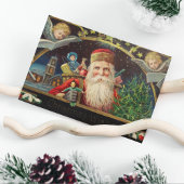 パーソナライズされたヴィンテージオールドクラシックサンタ シーズンカード