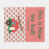 パーソナライズされたヴィンテージキャンパーブランケット – どのように転が私たち フリースブランケット (正面(横))