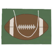 パーソナライズされたヴィンテージサッカー抱き枕 ラージペーパーバッグ (裏面)