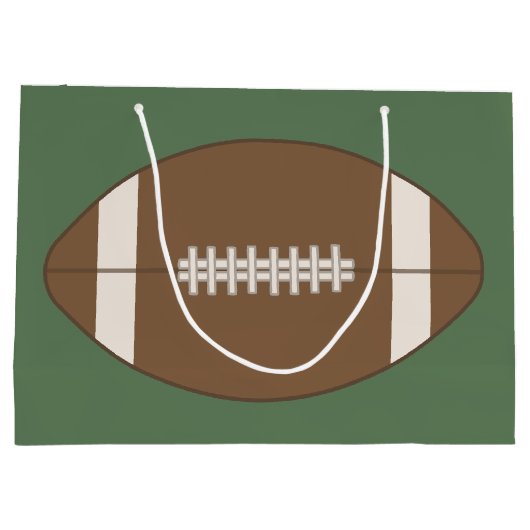 パーソナライズされたヴィンテージサッカー抱き枕 ラージペーパーバッグ (裏面)