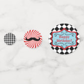 パーソナライズされたヴィンテージサーカステーブル紙吹雪 コンフェッティ (裏面)