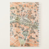 パーソナライズされたヴィンテージパリスマッププランナーノート プランナー手帳 (裏面)