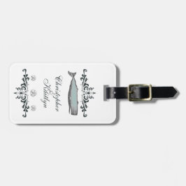 パーソナライズされたヴィンテージビーチホー結婚テルバッグラベル ラゲッジタグ