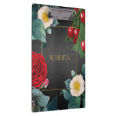 パーソナライズされたヴィンテージフローラエレガンス クリップボード (右)