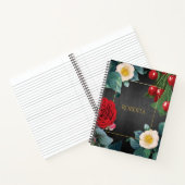 パーソナライズされたヴィンテージフローラエレガンス ノートブック (内部)