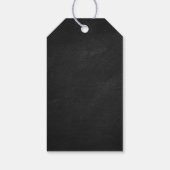 パーソナライズされたヴィンテージフローラスカル ギフトタグ (裏面)