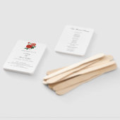 パーソナライズされたヴィンテージフローラ結婚式 プログラムファン ハンドファン (組立なし)