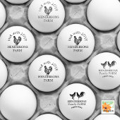 パーソナライズされたヴィンテージフローラ鶏カントリーファーム ラバースタンプ