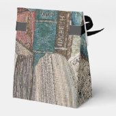 パーソナライズされたヴィンテージブック背景の優先ボックス フェイバーボックス (裏面サイド)