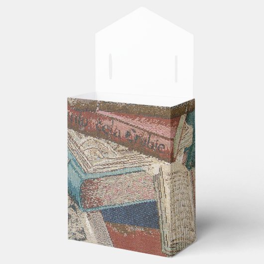 パーソナライズされたヴィンテージブック背景の優先ボックス フェイバーボックス (オープン)