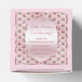 パーソナライズされたヴィンテージプリンセスベビーバラありがとう フェイバーボックス (上部)