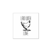 パーソナライズされたヴィンテージヘンネームエッグラブ ラバースタンプ (インプリント)