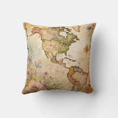 パーソナライズされたヴィンテージマップ クッション (裏面)