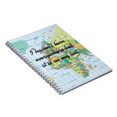 パーソナライズされたヴィンテージマップ ノートブック (右側)