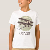 パーソナライズされたヴィンテージ二面 Tシャツ (正面)