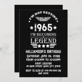 パーソナライズされたヴィンテージ優雅な誕生日パーティー 招待状 (正面/裏面)