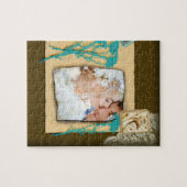 パーソナライズされたヴィンテージ写真のコラージュ ジグソーパズル (横)