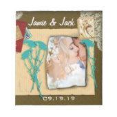 パーソナライズされたヴィンテージ写真のコラージュ ノートパッド (正面)