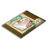 パーソナライズされたヴィンテージ写真のコラージュ ノートブック (左側)