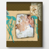 パーソナライズされたヴィンテージ写真のコラージュ フォトプラーク (正面)