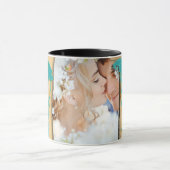 パーソナライズされたヴィンテージ写真のコラージュ マグカップ (中央)