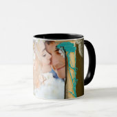 パーソナライズされたヴィンテージ写真のコラージュ マグカップ (正面右)