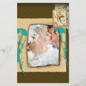 パーソナライズされたヴィンテージ写真のコラージュ 便箋 (正面)