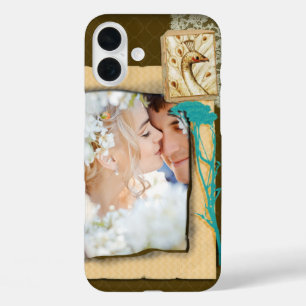 パーソナライズされたヴィンテージ写真のコラージュ iPhone 16 PLUSケース
