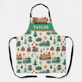 パーソナライズされたヴィンテージ列車 エプロン (正面)