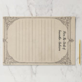 パーソナライズされたヴィンテージ動揺してアンティーク ペーパーパッド (インサイチュ)