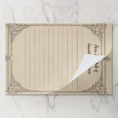 パーソナライズされたヴィンテージ動揺してアンティーク ペーパーパッド (折り畳み)