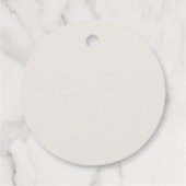 パーソナライズされたヴィンテージ北極ギフト表現ラベル フェイバータグ (裏面)